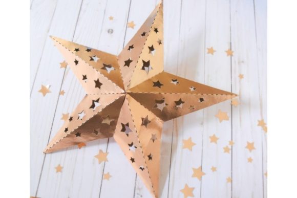 3D Paper Star SVG for Christmas Crafting Magic