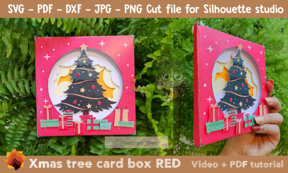 3D SVG Christmas Greeting Card Box Design – A Festive Digital Asset for Sellers