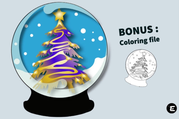 3D SVG Christmas Tree Snow Globe: A Versatile Design Asset for Holiday Content