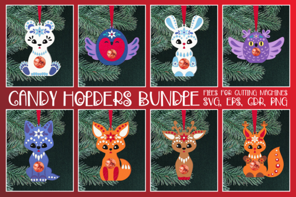 Adorable 3D SVG Christmas Animal Ornaments for Crafters & Etsy Sellers