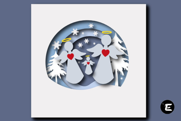 Angel 3D SVG: Festive Flair for Christmas Branding