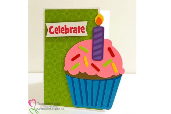 Birthday Cup Cake Card: A Sweet Touch for Embroidery Projects