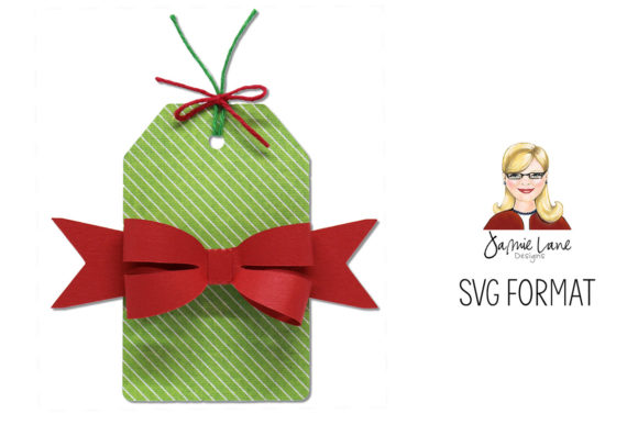 Bow Gift Tag 3D SVG: A Stylish Shape for Content Design