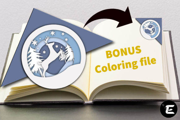 Christmas Bookmark: A Versatile 3D SVG for Festive Branding
