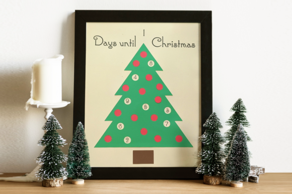 Christmas Tree Advent Calendar 3D SVG for Festive Branding
