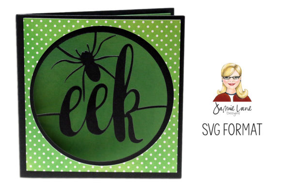EEK Circle Window Card: A 3D SVG Halloween Design for Content Publishers
