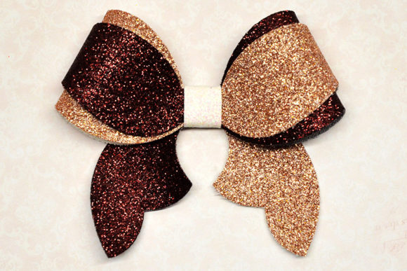 Elegant Bow Template: Festive 3D SVG for Christmas Branding