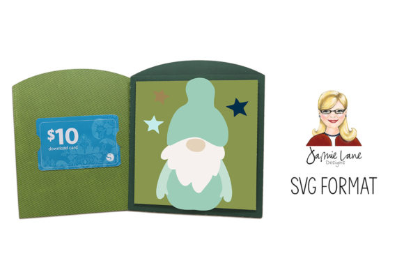 Gnome Gift Card Envelope 3D SVG for Christmas Campaigns