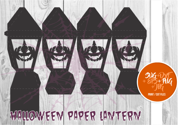 Halloween Paper Lantern Series A 0041 – Festive 3D SVG for Crafty Holiday Designs