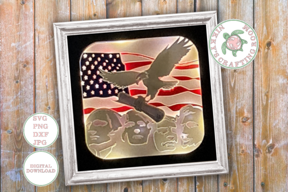 July 4th 3D SVG Shadow Box: A Bold Visual Asset for Patriotic Content