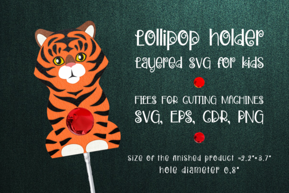 Tiger Lollipop Holder Template SVG: A Seasonal Design Asset for Visual Storytelling